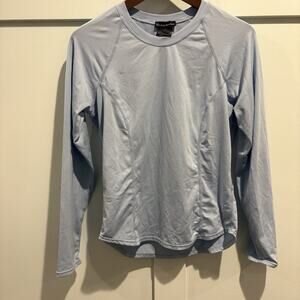 Snow‎ Angel Top Cyber Silk Women Size Medium Light Blue Base Layer